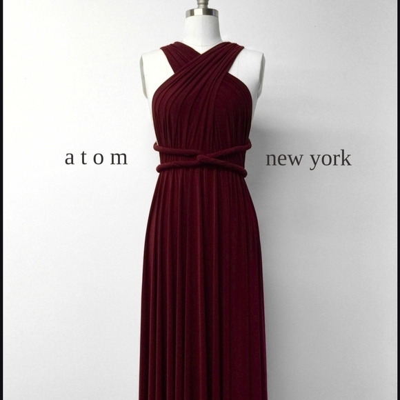 Burgundy Infinity Maxi Dress - Picture 3 of 4